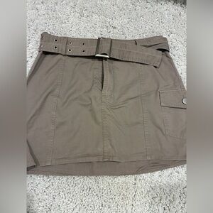 Lelis Collection Gray Cargo Mini Skirt Womens Size Small